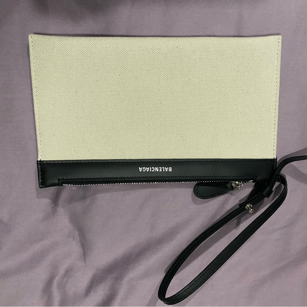 Balenciaga canvas pouch